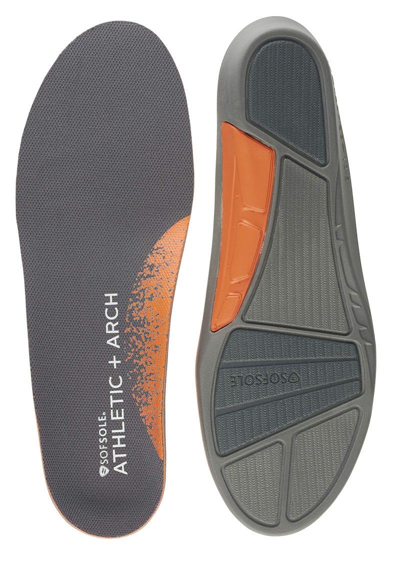 Sof Sole Men's Athletic High Arch Performance Full-Length Insole, Black, 13-14 - Image 1